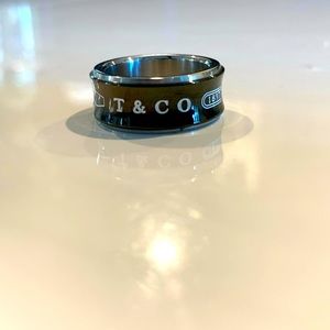 Tiffany & Co. 1837 New York Ring -Titanium & Sterling Silver